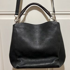 Louis Vuitton Babylone PM Black Mahina Calfskin